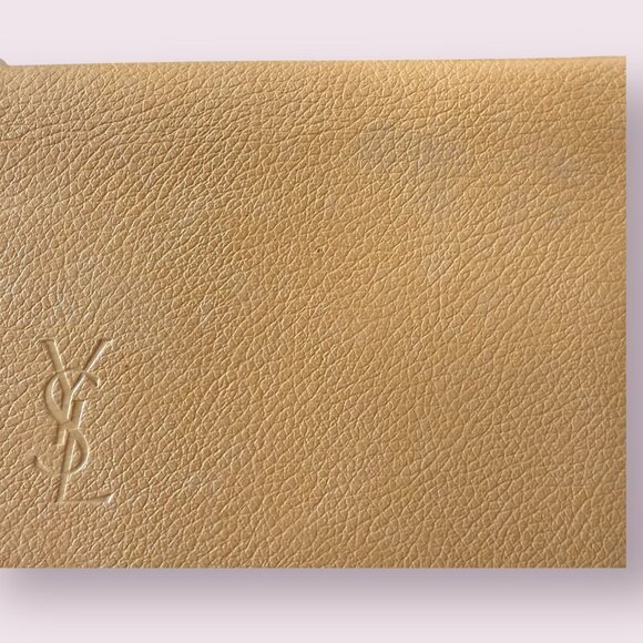 Vintage Yves Saint Laurent YSL Tan Leather Long Slim Bi-Fold Wallet - Picture 11 of 11